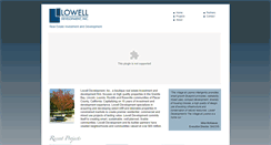 Desktop Screenshot of lowelldevelopment.com