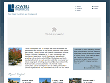 Tablet Screenshot of lowelldevelopment.com